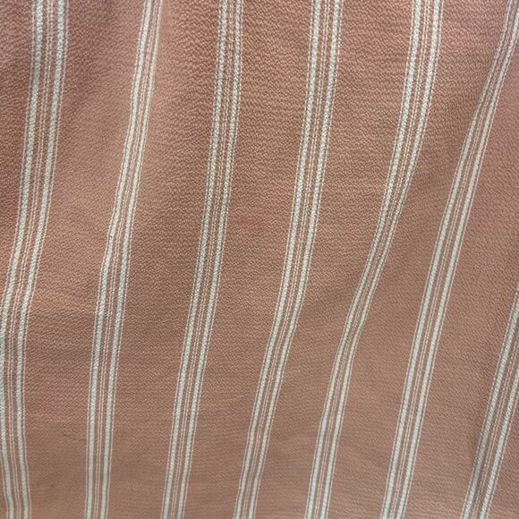 Windsor M Light Pink White Stripe Pull On Flowy Midi Skirt - Picture 9 of 9